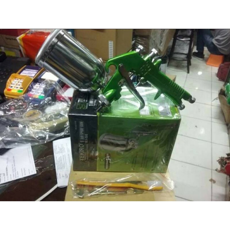 SPRAY GUN TEKIRO F75 TABUNG ATAS AIR SPRAY GUN TEKIRO F 75 ALAT CAT SEMPROT TEKIRO