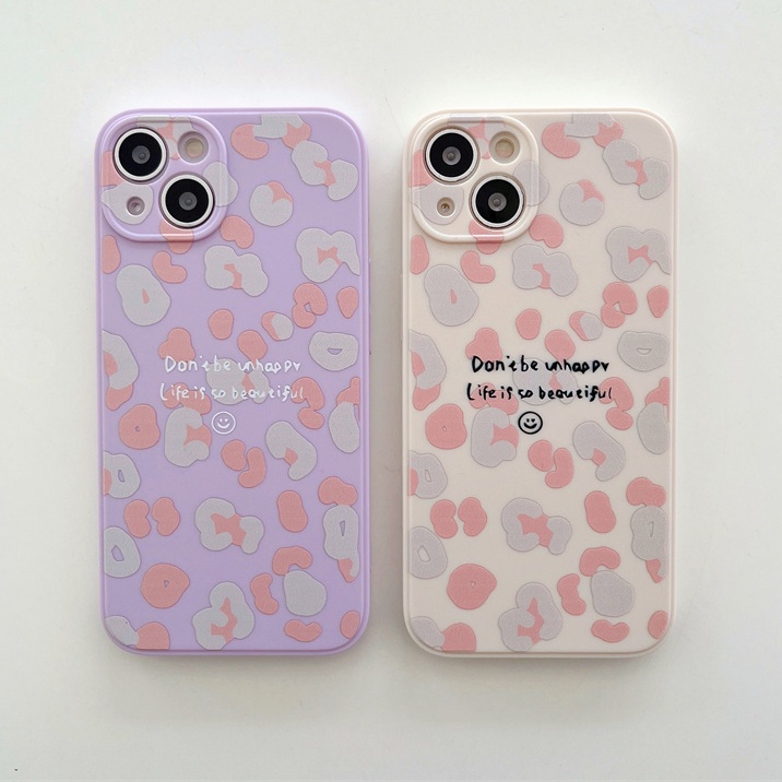 Casing Iphone 11 12 13PROMAX X XS XR XSMAX 6 7 8 + Shockproof Motif leopard