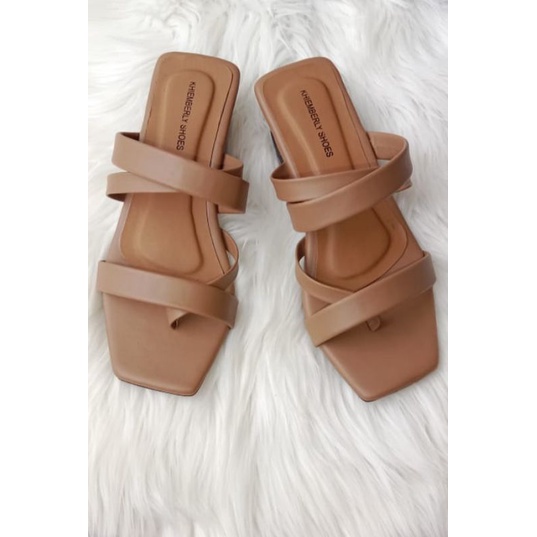 SANDAL HAK TAHU WANITA TALI KRONJO 3 CM AL 73