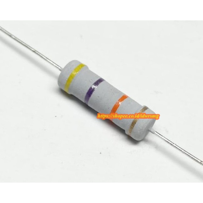 R resistor 2w 2Watt 47K 47Kilo Ohm 47 kilo 47kohm 2 watt toleransi 5% 47k