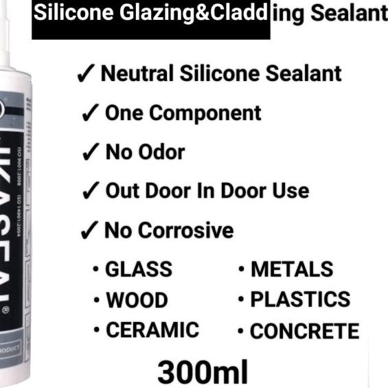 

♚ Lem Silicone Sealant GLAZING MP 300ml Neutral Type - Clear 280ml ™