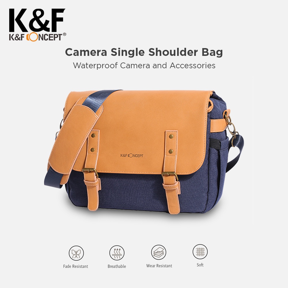 K&F Concept Tas Camera Single Shoulder Bag Waterproof Camera and Accessories KNF Concept
