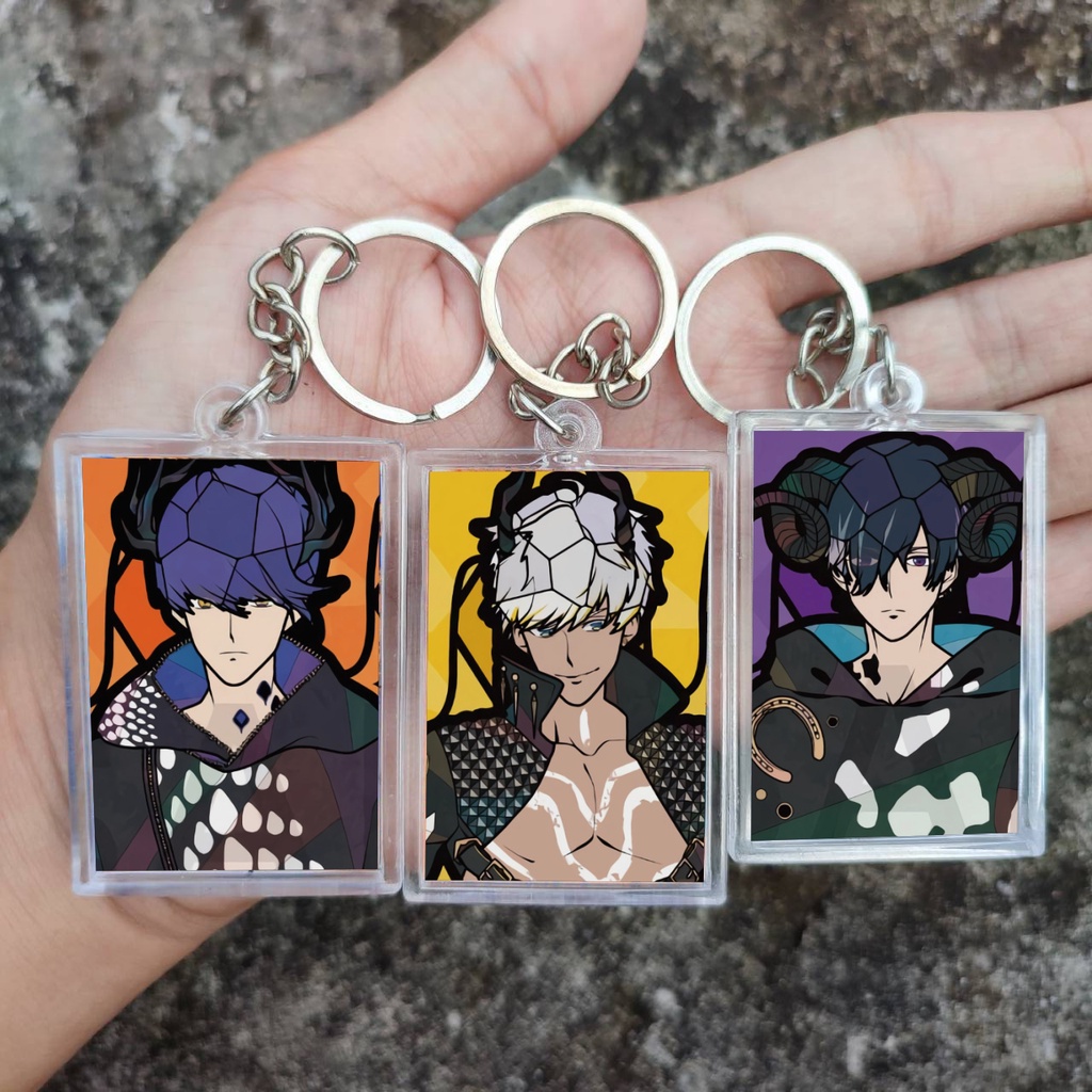 Gantungan Kunci Murah Anime Obey Me! - Keychain Obey Me - Leviathan Satan Mammon Beelzebub Asmodeus Lucifer Belphegor