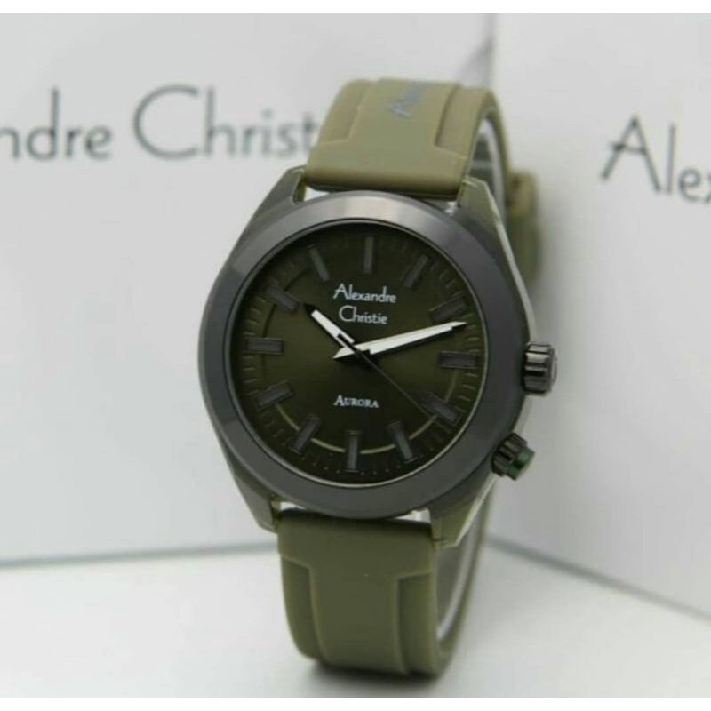 AC 2928 green Alexandre christie jam tangan wanita original