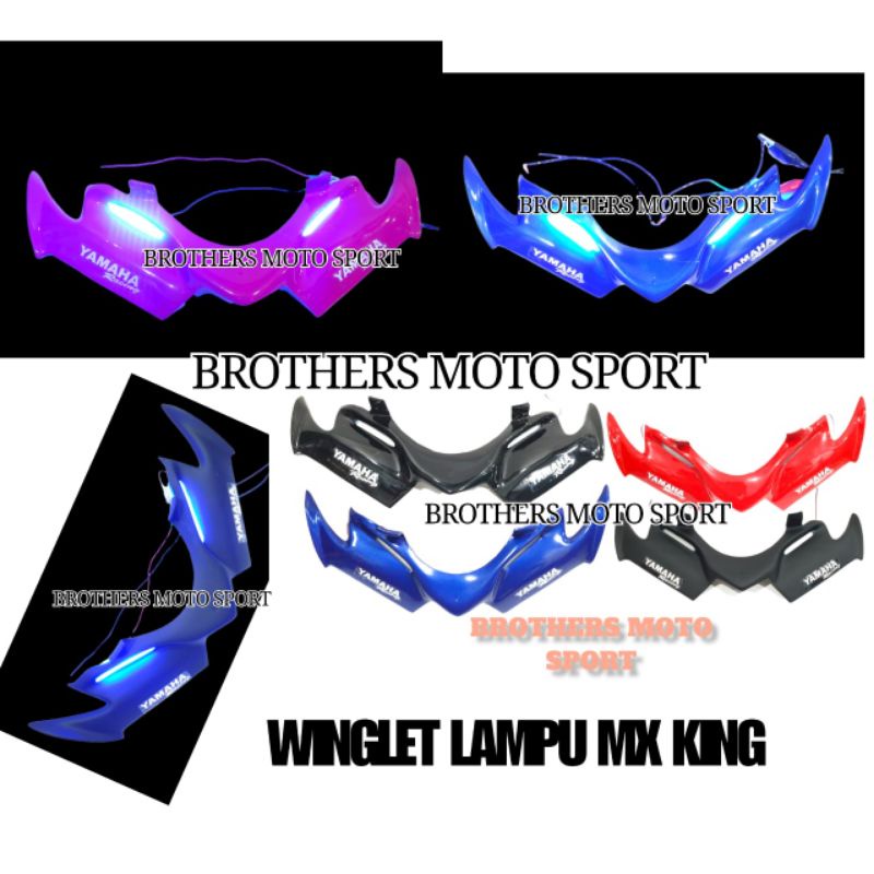 winglet lampu mx king winglet sayap depan mx king150 winglet mx king