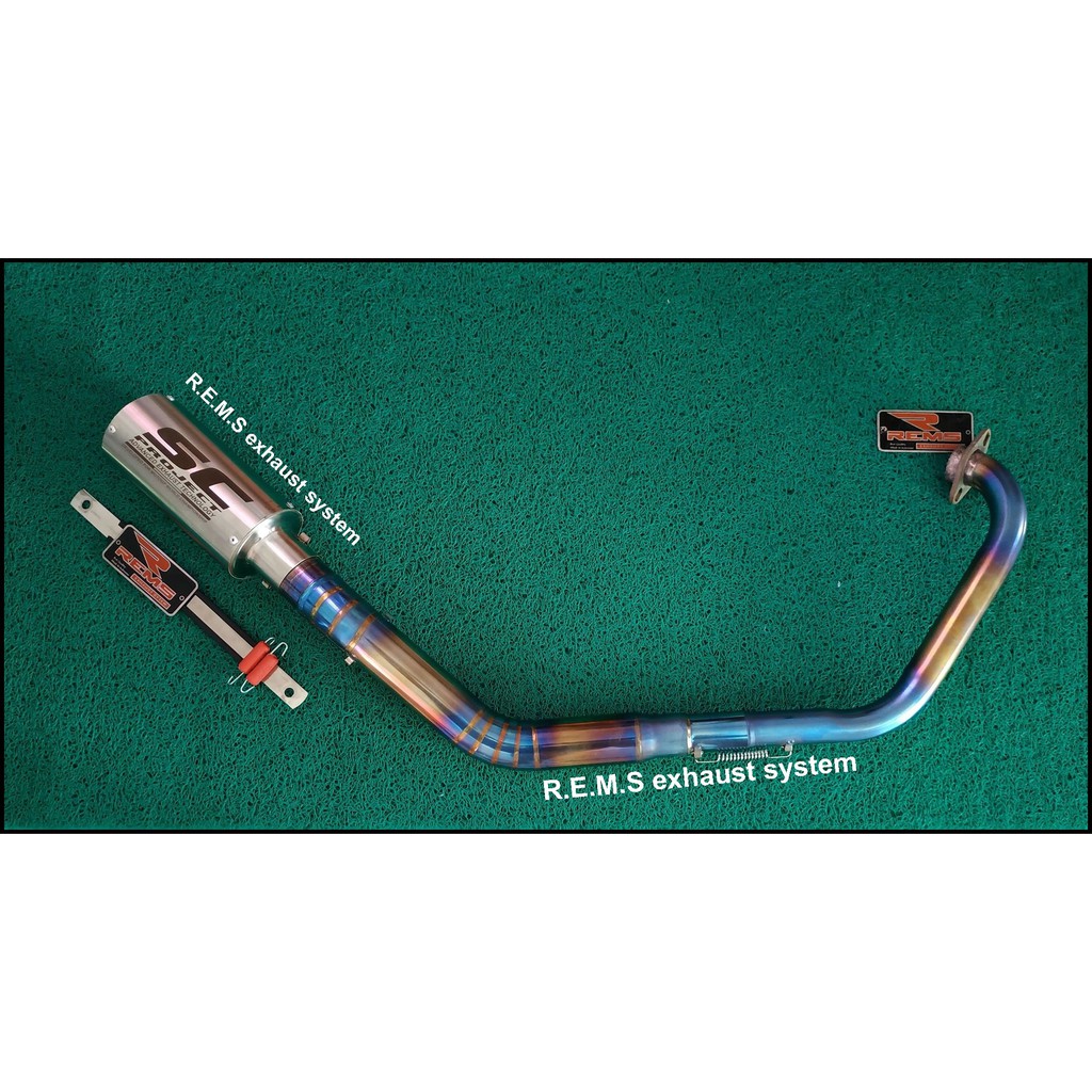 Knalpot SC Project GSX R150 SATRIA FU Injeksi - FU Karbu THUNDER DLL Fullset Leher Bluemoon