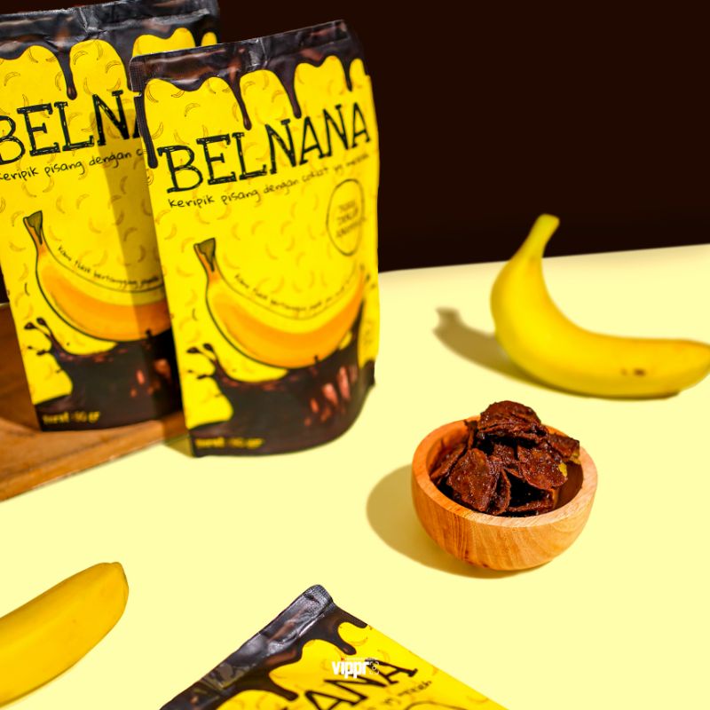 

BELNANA (keripik pisang dengan coklat yang meleleh) 1 KG