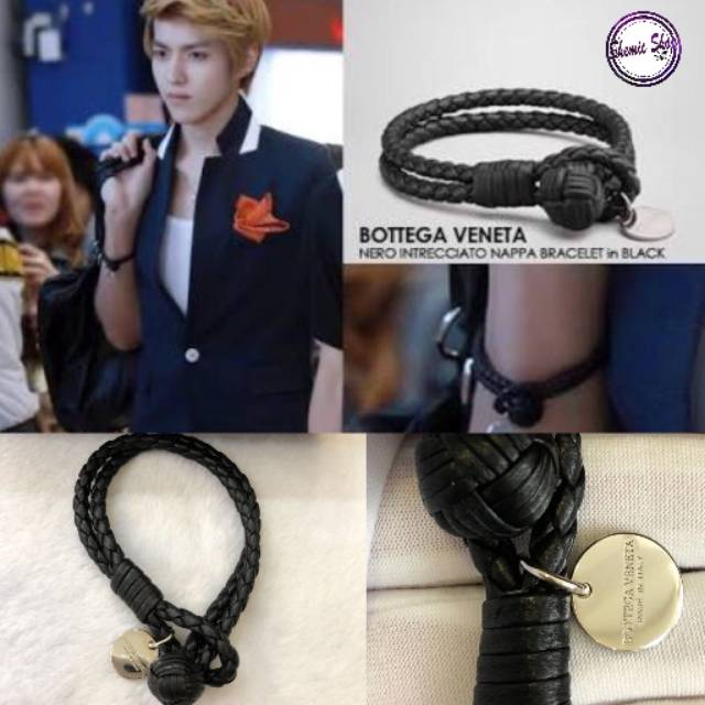 Bottega Veneta Bracelet intrecciato nappa😍