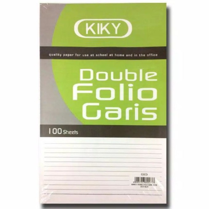 

Kertas Double Folio Garis Kiky | KERTAS DABEL POLIO