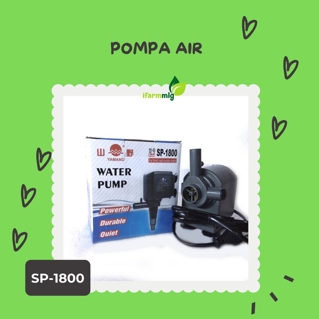 SP-1800 Yamano Pompa Air Aquarium SP-1800 Celup - Kolam Pump Akuarium SP-1800