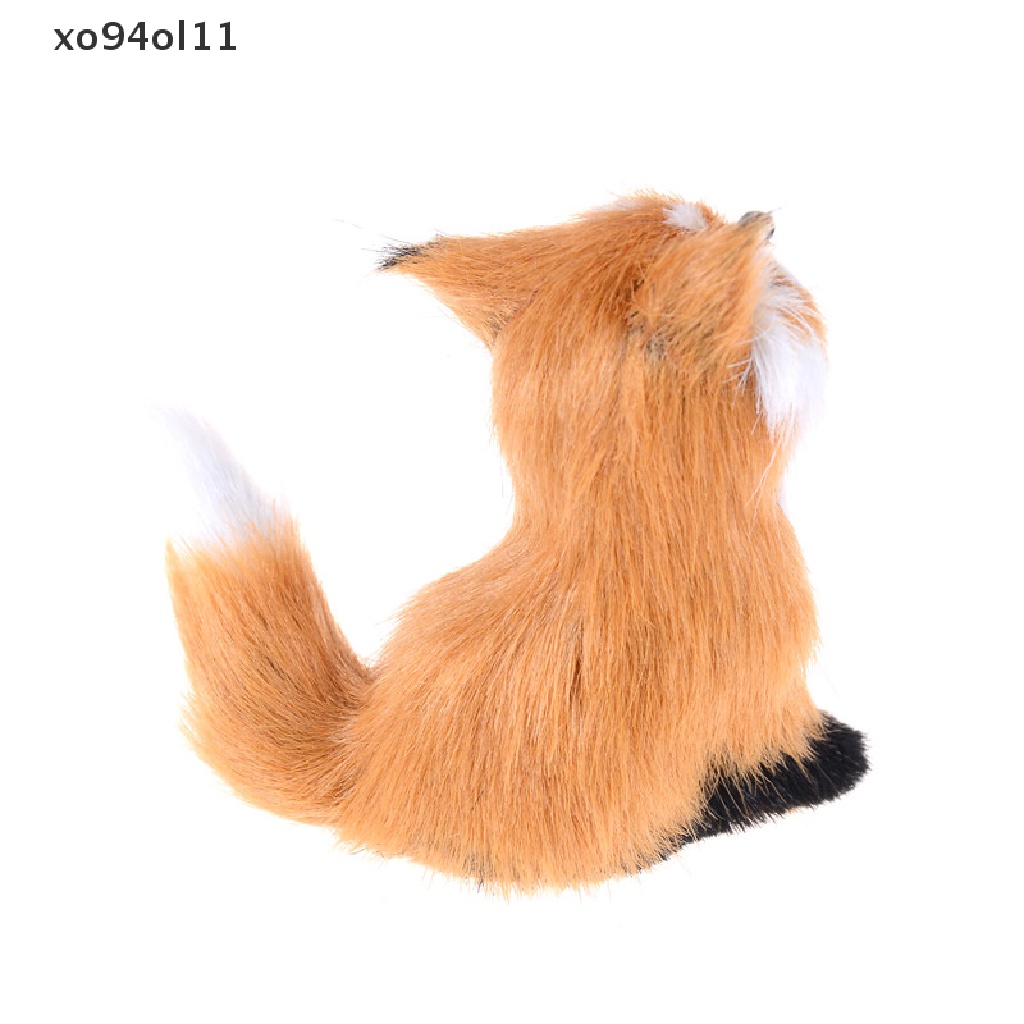 Boneka Rubah Simulasi Bahan polyethylene &amp; furs squatting