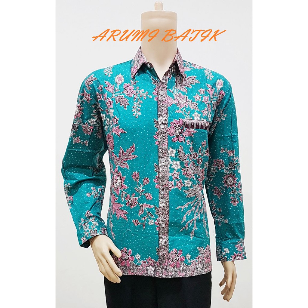 Kemeja Hem Baju Seragam Pria Batik Murah Lengan Panjang 1895 Tosca BIG SIZE