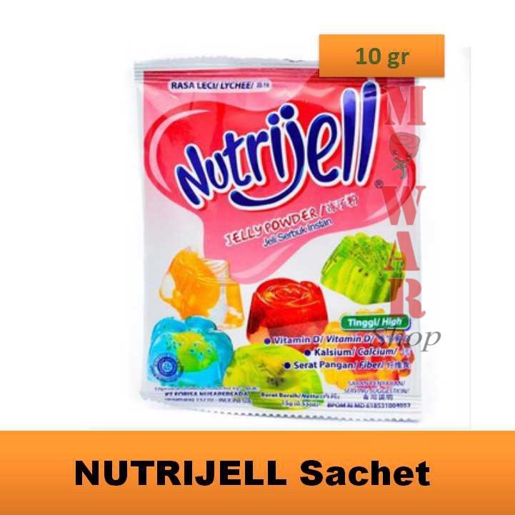 

(10 gr) NUTRIJELL Agar - Agar Jelly Rasa Leci Lychee Nutrijell Aneka Rasa Buah Kemasan Ekonomis