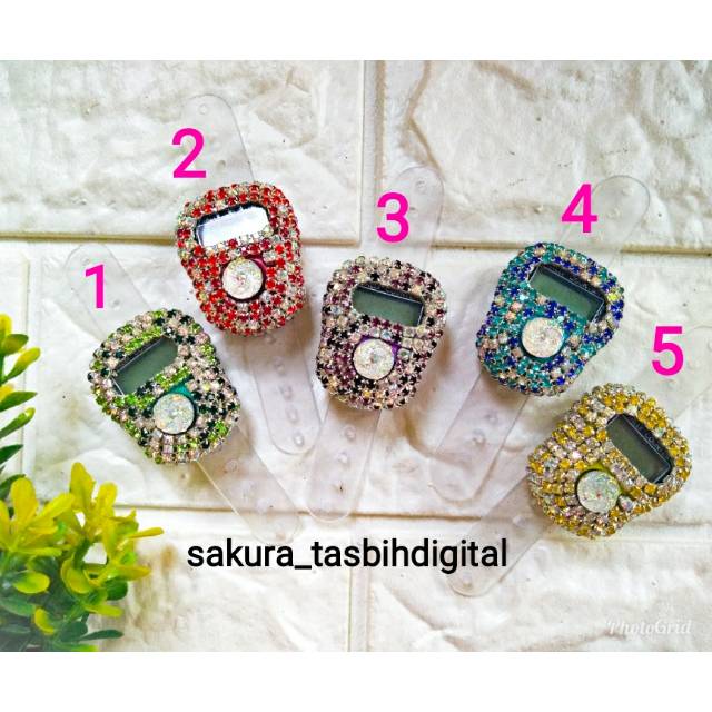 Tasbih digital diamond (non led dan led) alat dzikir