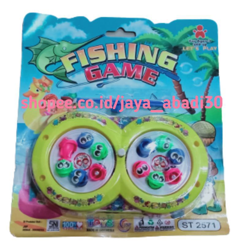 ST 2571 - Mainan Pancing Maghnet Ikan Putar 2 Kolam / Fishing Rotate Magnet ST2571