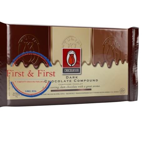 

【TERSEDIA & COD】 Coklat Tulip Dark Chocolate Compound 1 Kg