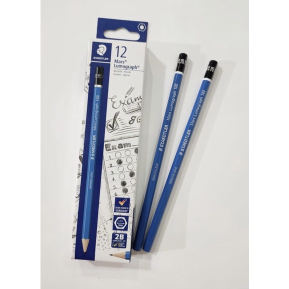 

PENSIL STAEDTLER LUMOGRAPH 2B ( Isi 12 biji )