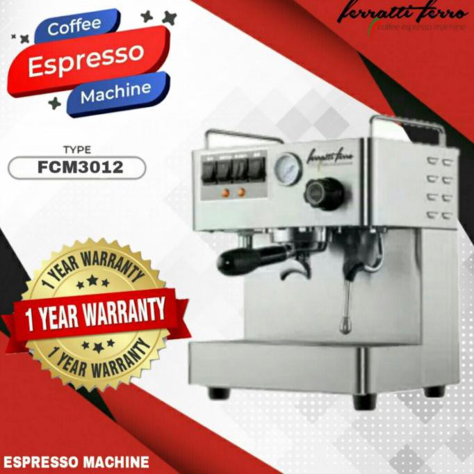 Ferratti Ferro Mesin Pembuat Kopi Espresso Machine Fcm3012 Ginazzzz8