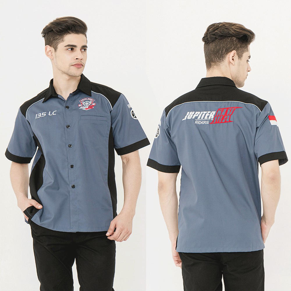 Baju kemeja bikers yamaha jupiter mx atasan unisex street style
