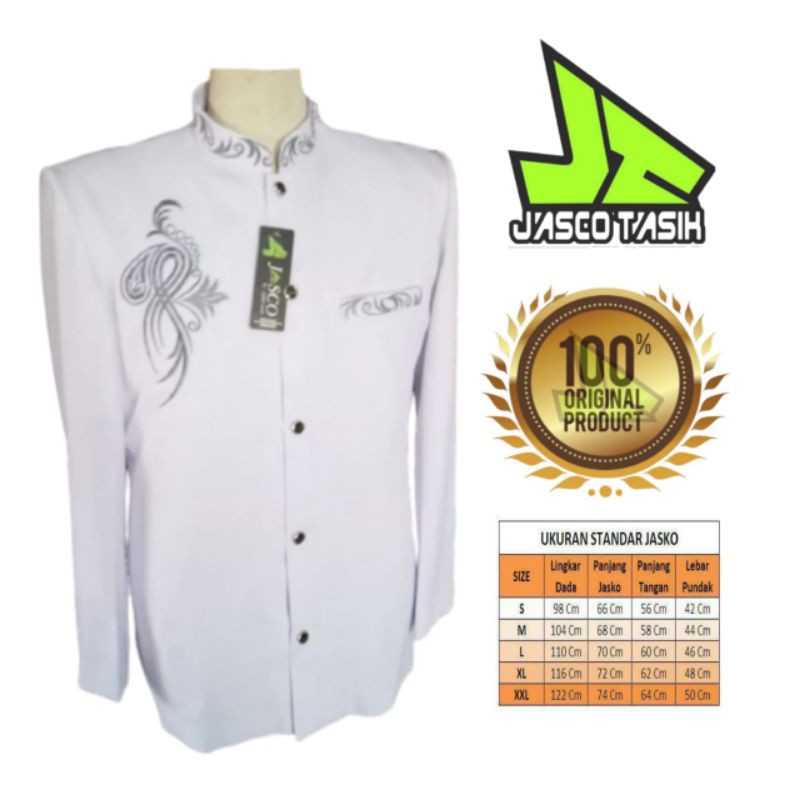 JASKO PUTIH JASKO TASIK MERK JASCO EXKLUSIF ORIGINAL PREMIUM JAS KOKO MODERN JASKO MUSLIM