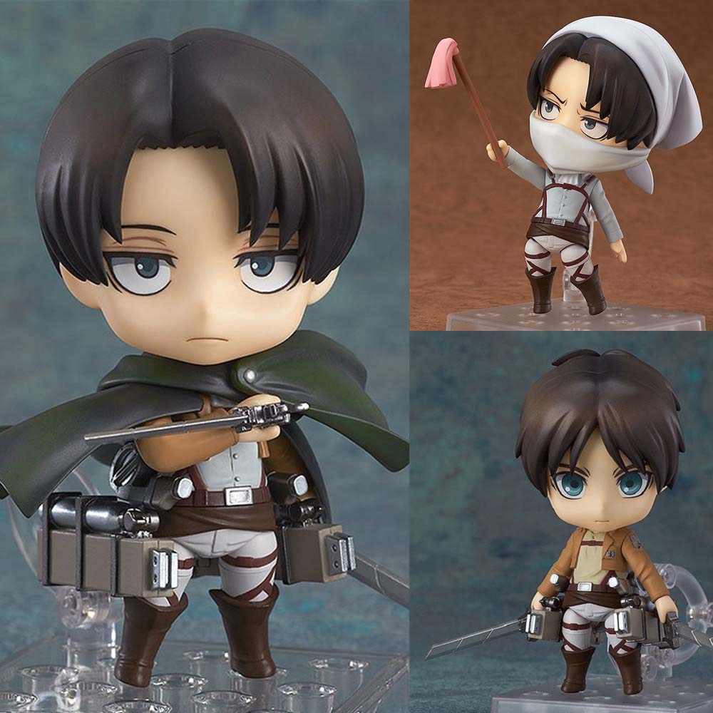 Sweetjohn Mainan Action Figure Levi Ackerman Attack On Titan Untuk Dekorasi Meja