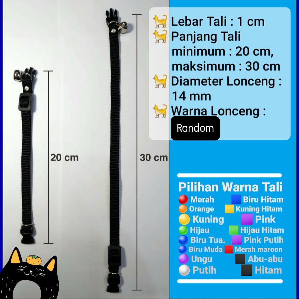 STRAP Kalung Kucing Polos