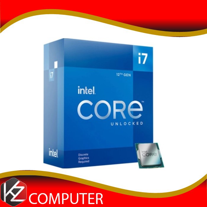 Processor Intel Core i7-12700KF BOX 12700 Alder Lake 12th NEW