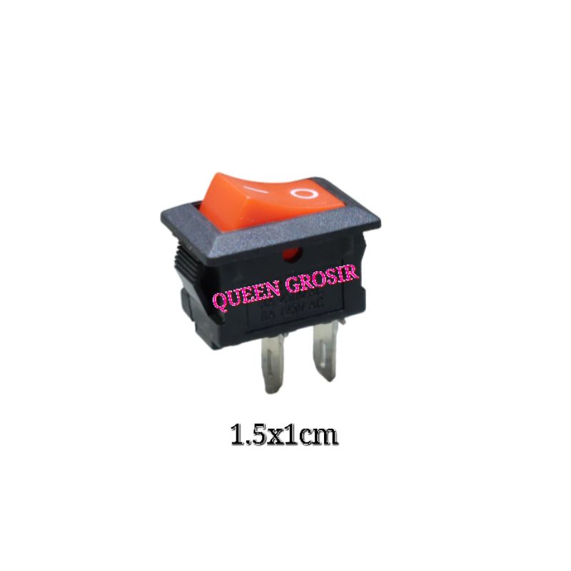 Jual Saklar Rocker Switch Mini ON-OFF 2Pin/Saklar Mini Merah 2 Kaki ...