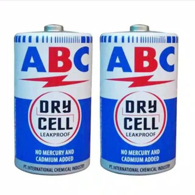 2pcs Battery ABC Biru R2 - Baterai Besar ABC
