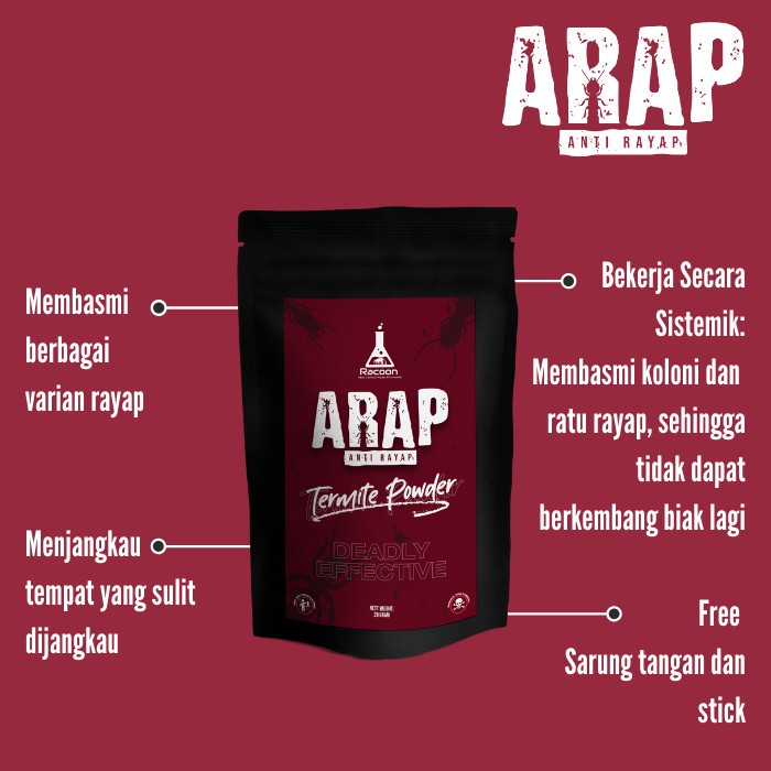 OBAT UMPAN RAYAP ARAP / RACUN RAYAP SERBUK AMPUH 20gr