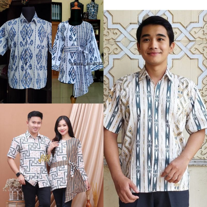 Maura Couple - Sania Ruffle Batik Couple Ori Ndoro Jowi Garansi Termurah Shopee - BATIK MODERN SOLO