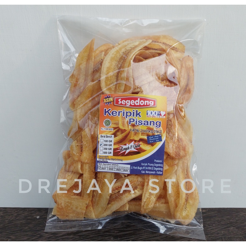 

Keripik Pisang Asin Segedong Pontianak