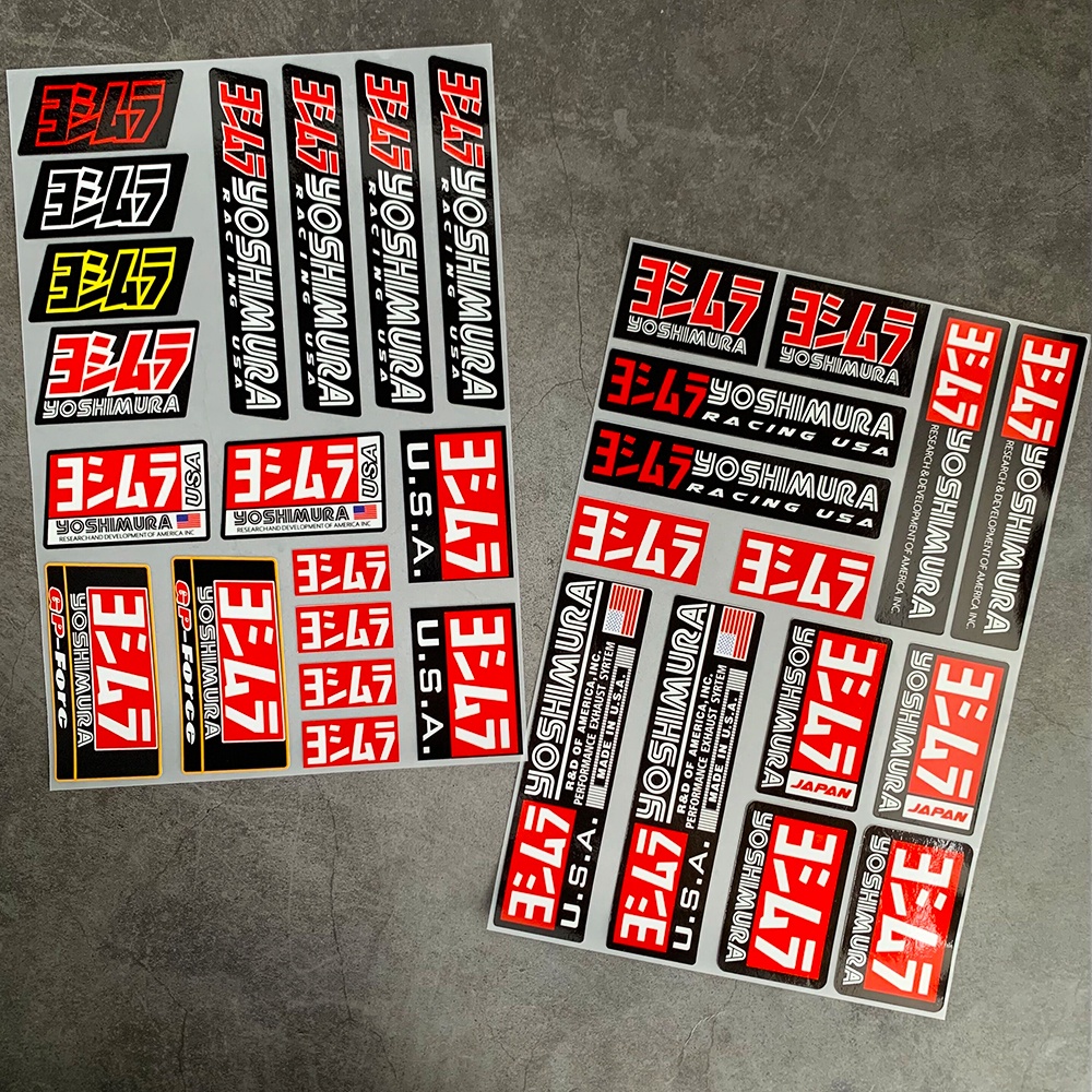 Stiker Reflektif Yoshimura Tahan Air Untuk Mobil