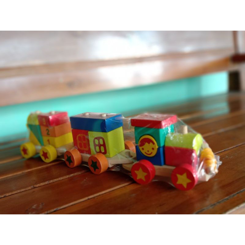 kereta balok (kayu pinus)