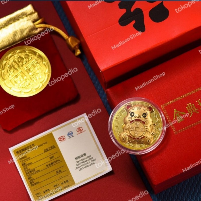 Kantong Bludru Macan Imlek 2022 Kado Souvenir Sincia Angpao Murah Harga Grosir Termurah