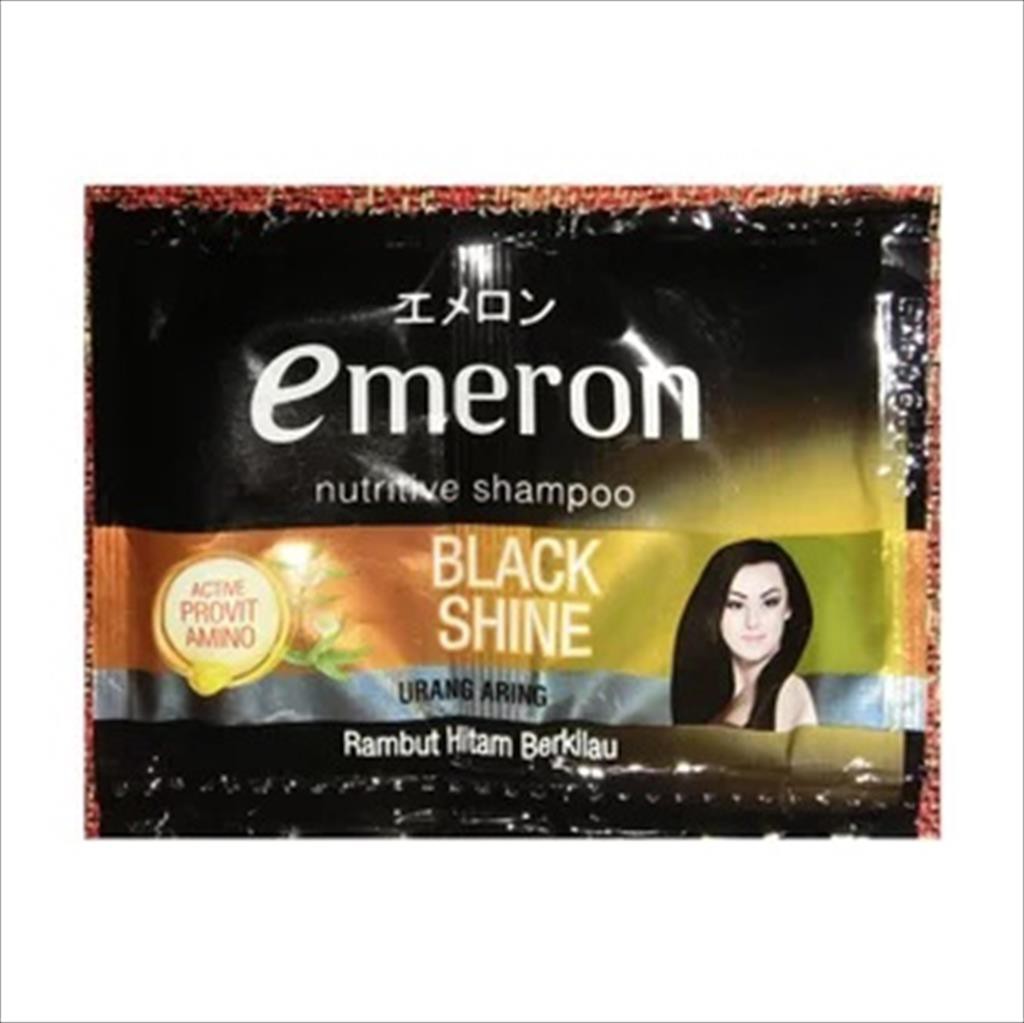 Emeron Shampoo Black & Shine Sachet 12 ml ( 6 R 12 sachet )