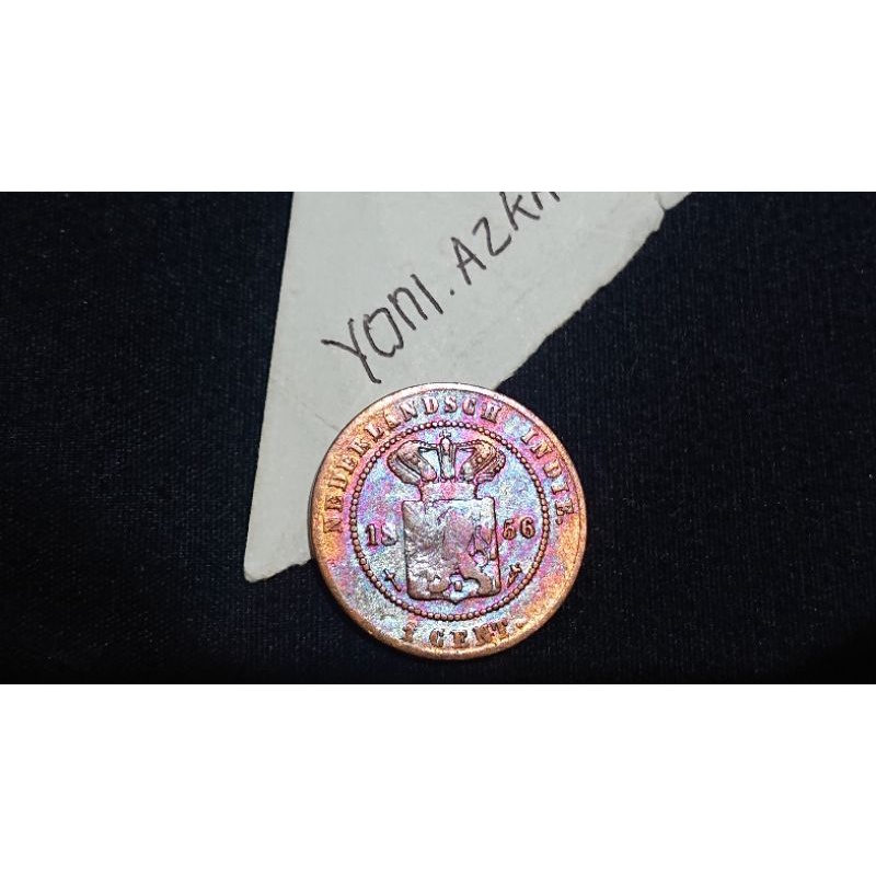 koin kuno 1 cent#sen nederlandsch indie 1856 nomer 30