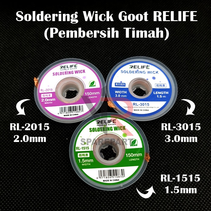SOLDERING WICK GOOT RELIFE / PEMBERSIH TIMAH SOLDER