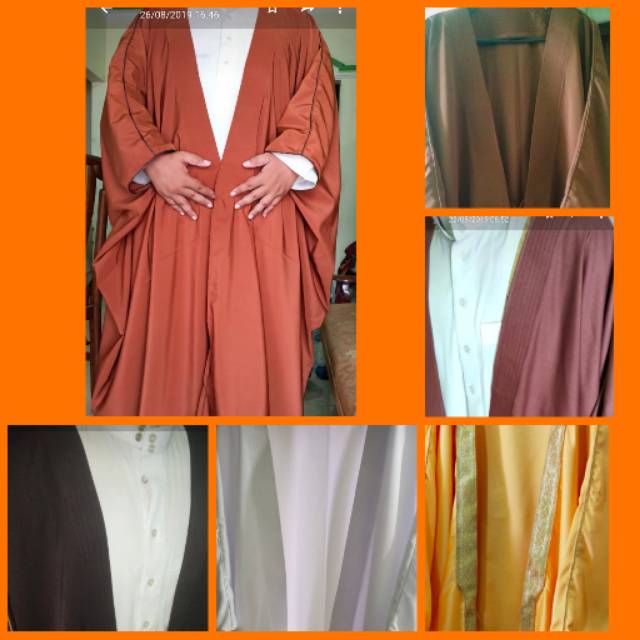 Jubah luaran luar bisth arab habaib ustad imam arab jas pria muslim