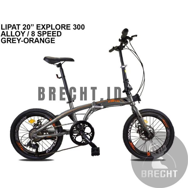 Sepeda Lipat Exotic Explore 300 8speed