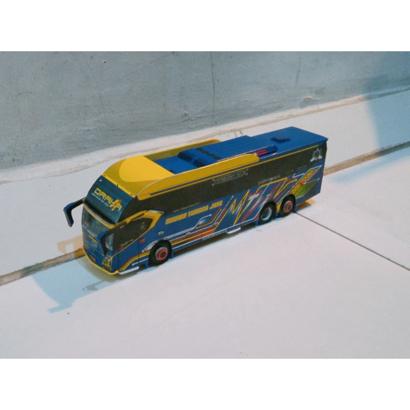 miniatur papercraft bus skala 50 Stj draka