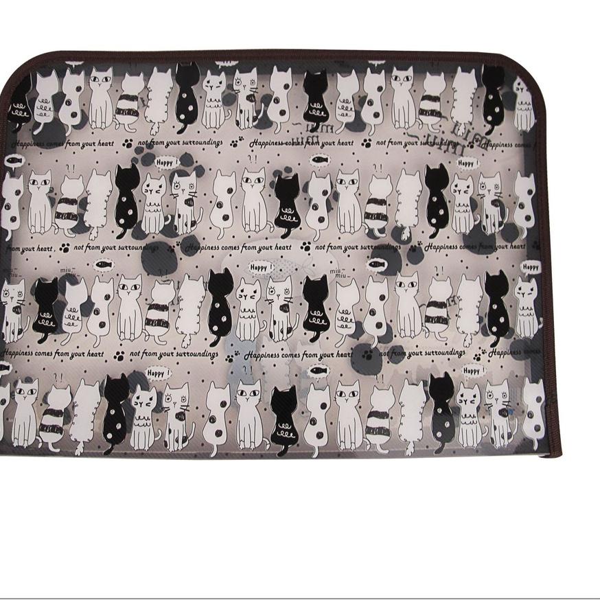 

10.10 STOK READY TOMEX Zipper Bag Motif CAT MIU MIU F4 (Folio) / Map Zipper / Map Plastik Resleting