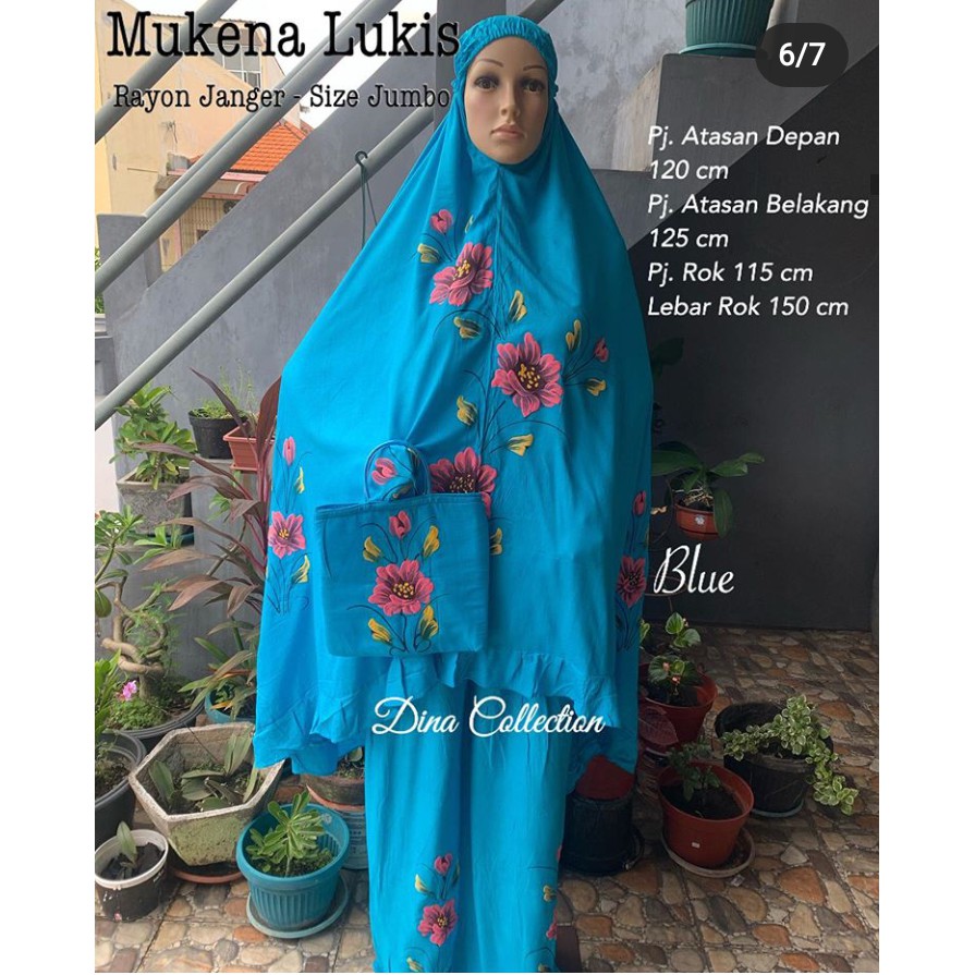 Mukena Lukis Jumbo Rayon Janger