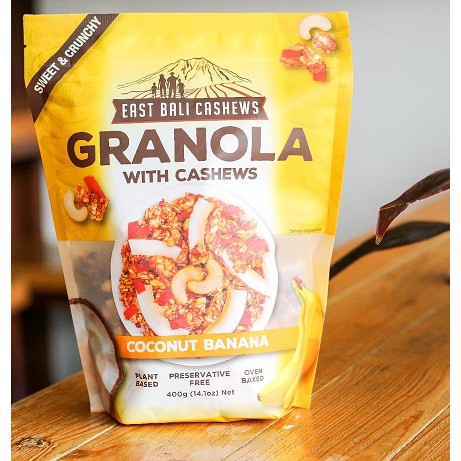 GRANOLA CLUSTER EAST BALI CASHEWS 400gr - MIX VARIAN