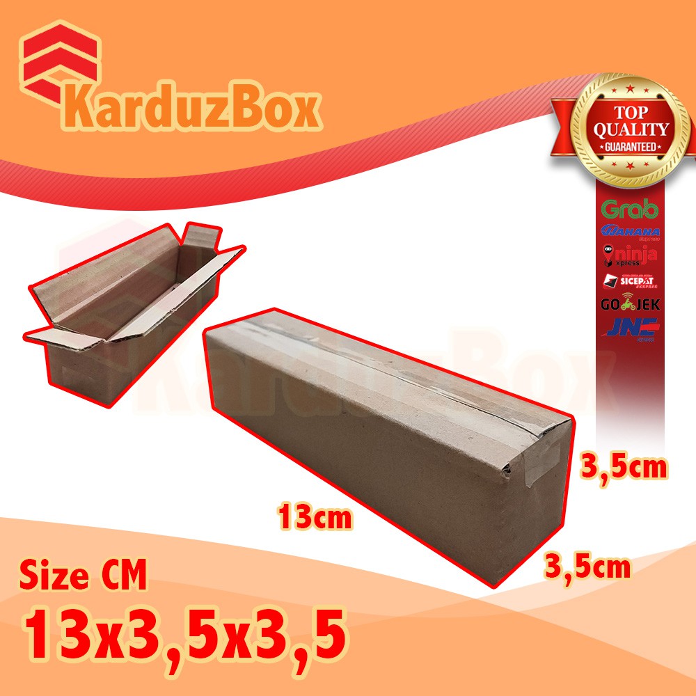 

13x3,5x3,5 kardus box packaging POLOS BARU