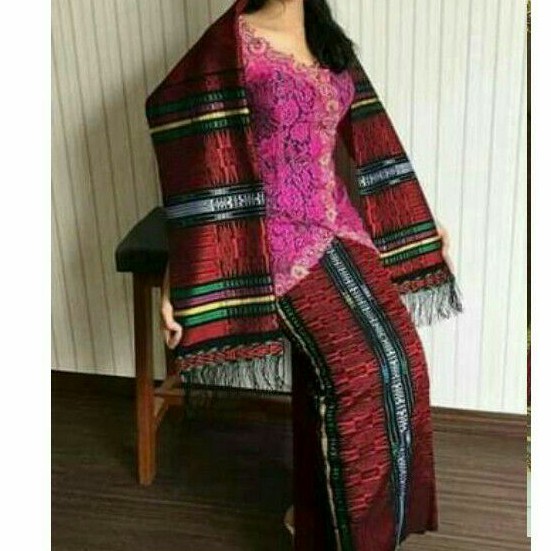 Songket semi tumtuman pink tarutung terbaru promo benang 100 singer pengantin batak suhut