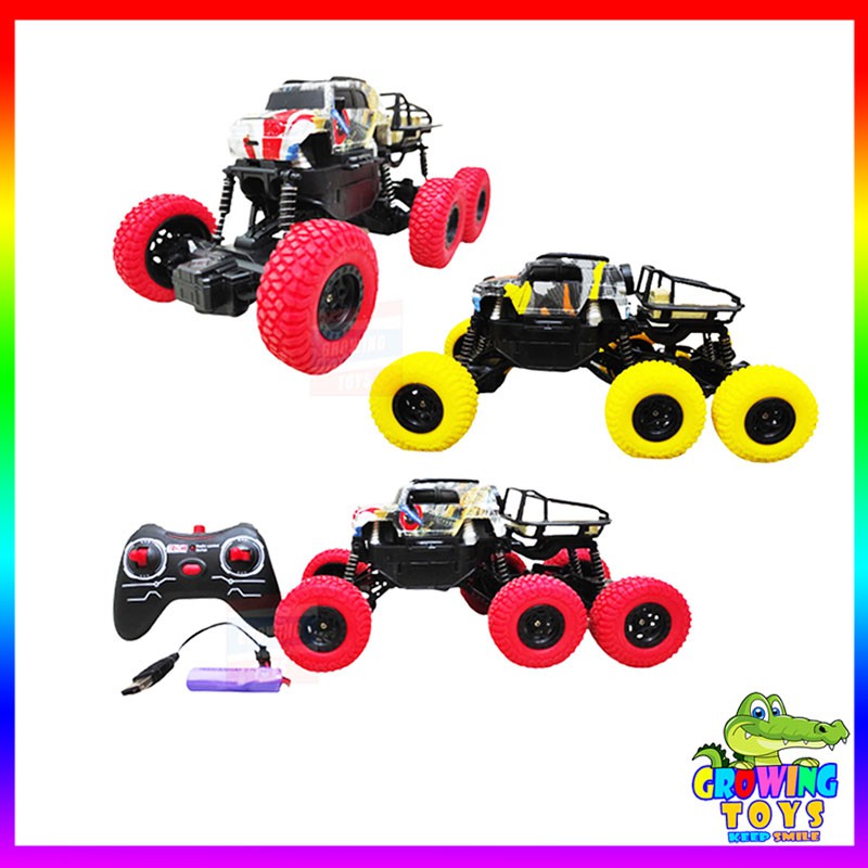 Mainan Anak Murah - RC Remote Control - Mobil Rock Climber Crawler Offroad 4x4 Roda 6 - Skala 1:16