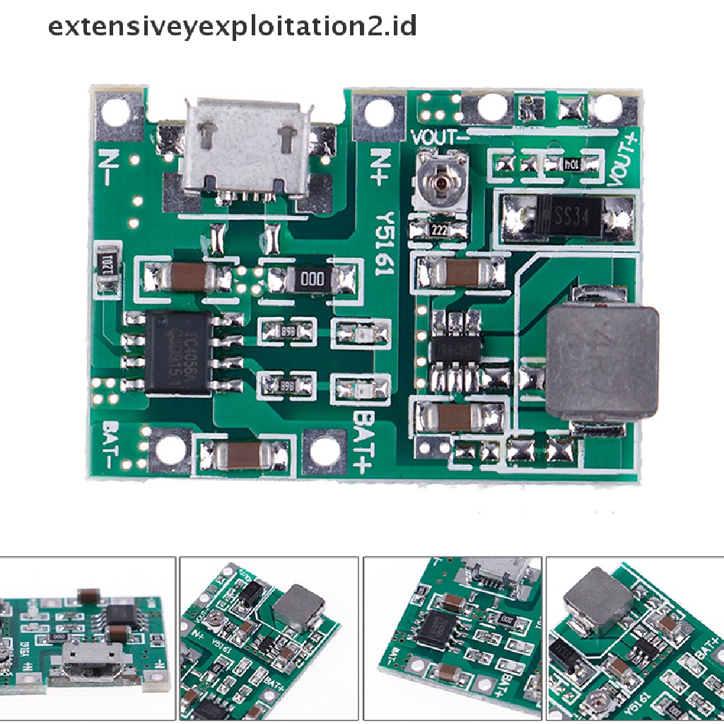 Modul step up charger Baterai lithium lipo 18650 3.7V 4.2V Ke 5V 9V 12V 24V