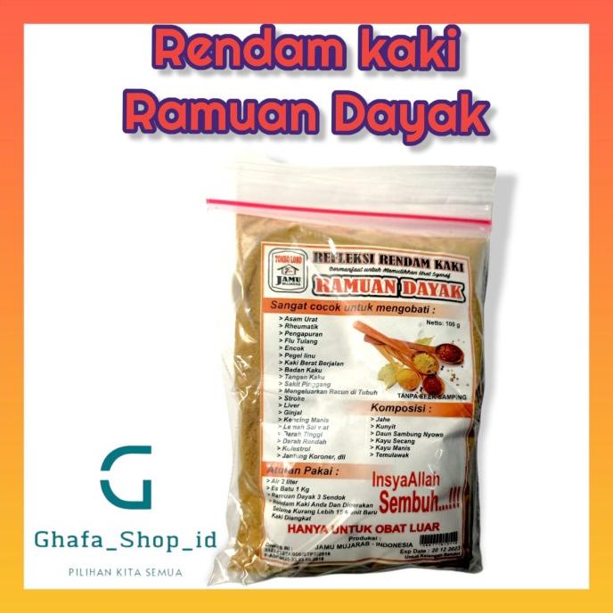 Herbal Obat Asam Urat Rendam Kaki Ramuan Dayak Jamu Tombo Loro 100 gr