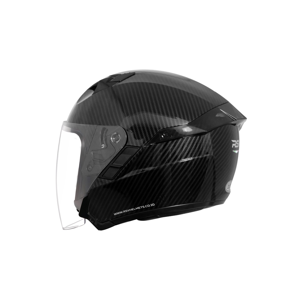 HELM RSV SV300 CARBON GLOSSY BUNDLING VISOR DARKSMOKE / IRIDIUM SILVER